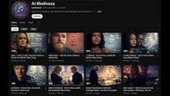 AI Modiveza channel posted several fake videos about Charlie Kirk tributes. (Image via YouTube)